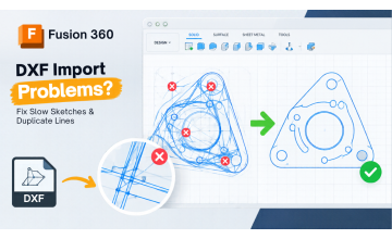 Fusion 360 DXF Import Problems: Fix Slow Sketches and Duplicate Lines
